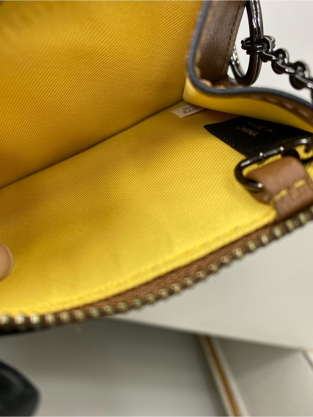 Coach x Disney Brown Mickey Zip Card Case - Picture 6 of 8